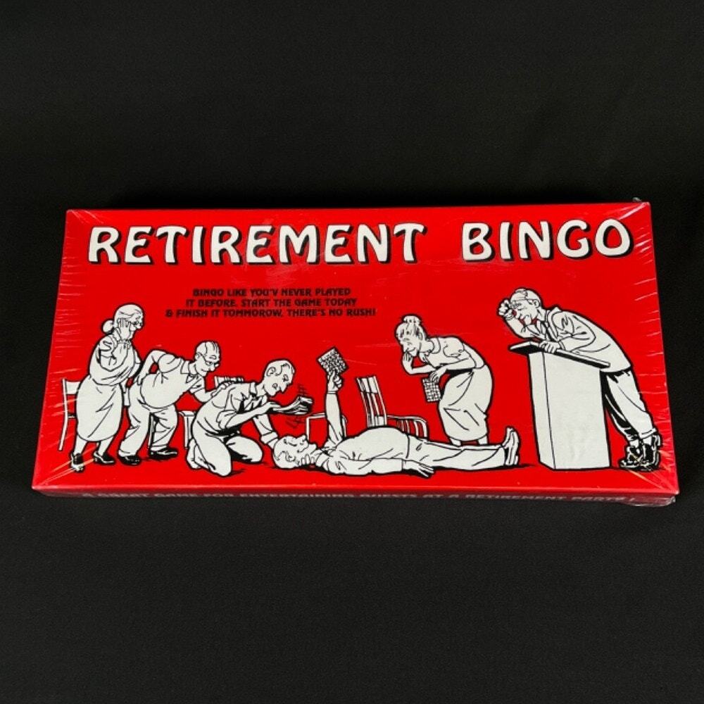 1993 RETIREMENT BINGO Party Board Game Vintage Brand New In Sealed Box